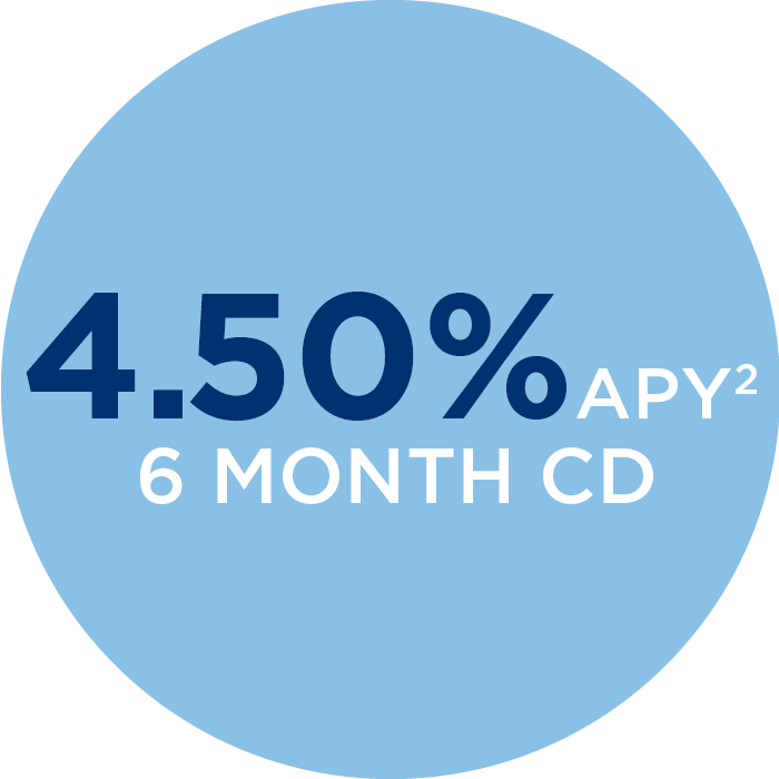 4.50% APY 2 for 6 Month Special CD